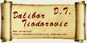 Dalibor Tiodorović vizit kartica